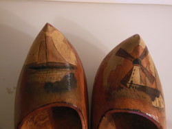 Wooden shoe - antique - 24 x 9 x 6.5 cm - hand painted - Dutch - beautiful - decoration - flawless