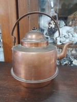 Old red copper, copper 2 liter tea-coffee making pouring pot.