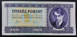 500 Forint 1990, VF+-EF, alacsony sorszám