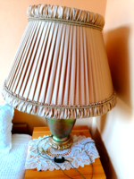 Antique, labrador-patterned, eosin, large-sized bedside lamp is a rarity!