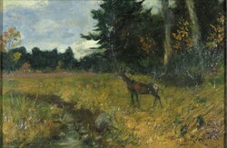 Marked by Andor Horváth, Hungarian painter: on the edge of the forest