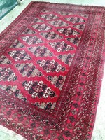 Old Afghan carpet, handmade, large size, 290x200cm! In the condition shown in the pictures!