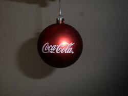 Coca cola piros műanyag karácsonyfadísz