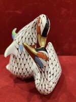 Hollóházi porcelán  garden kacsa pár
