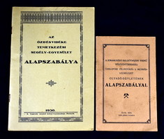 From 1915 and 1930, interesting bylaws of the period from Ózd and the surrounding area are paper antiques