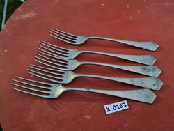 X0163 silver-plated alpaca forks 5 pcs