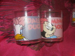 Minnie mouse és  Daisy duck üveg pohár