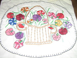 Cute vintage style antique embroidered decorative cushion cover