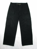 Original burberry (l) men's black cotton trousers