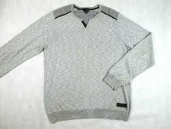 Original guess (l) elegant long-sleeved gray men's sweater