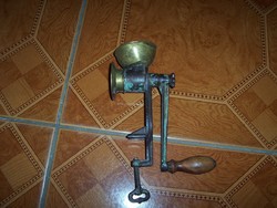 Antique copper funnel poppy grinder