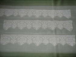 Hand crocheted lace shelf strip (3 pcs.)