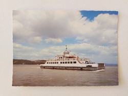 Régi képeslap 1985 Balaton fotó levelezőlap hajó