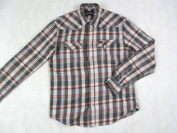 Original wrangler (s) elegant checkered long sleeve men's shirt