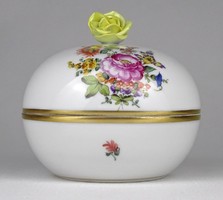 1N939 old bouquet de Herend - Herend porcelain bonbonier