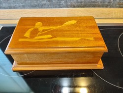 Kayak inlaid wooden box table decoration storage box