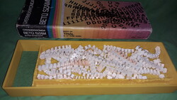 Régi TRIÁL - MAHÍR játéknyomda - BETŰK SZÁMOK játszatlan dobozával a képek szerint