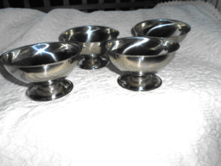 4 stainless steel ice cream cups with feet 700 ft/pc
