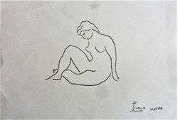 Picasso - nude (study drawing?) Make an offer!
