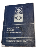 Simson Small Motorcycle Owner's Manual