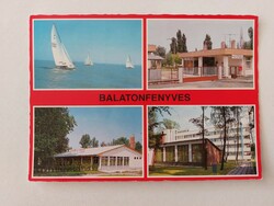 Old postcard Balaton pine photo postcard 1986