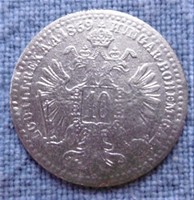 Silver József Ferenc 10 krajcár 1859 t2-