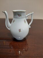 Herend mauve flower pattern porcelain teapot, tea spout