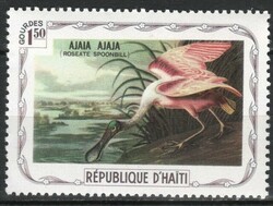 Haiti 0046 1975. Haiti madarak ROSEATE SPOONBILL Rózsás kanalascsőrű