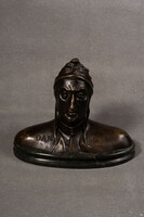 Attributed to L. Galli&raffaelo Vignali: dante Alighieri, bronze bust,