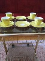 Jsk - Czech retro coffee cups with gilded edges