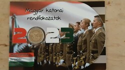 Hungarian military ranks 100 HUF blister 2023 rare !! Only 500 pieces!!