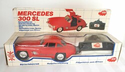 Retro 1982 dickie remote mercedes 300 sl car in box