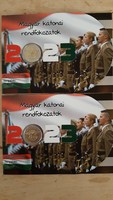 Hungarian military ranks 100 HUF blister number tracking pair !! 2023 Rare !! Only 500 pieces!!