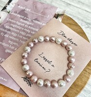 Witness request bracelet - with real shell pearls