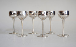 Ezüst 6 darabos likőrös pohár (NF23)