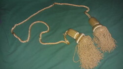 Beautiful antique silk golden curtain tassel pair / bell puller with 130 cm cord as shown in the pictures