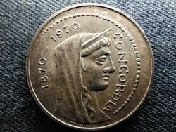 Olaszország Róma 100 éve Olaszország fővárosa .835 ezüst 1000 Líra 1970 R (id69403)