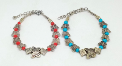Sale! Tibetan silver butterfly bracelet in 2 colors