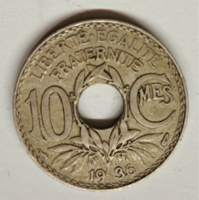 1936. France 10 centimes (700)