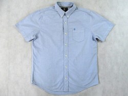 Original timberland (m / l) elegant light blue short sleeve men's shirt