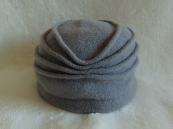 Gray small size pure wool hat