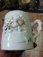 Antique porcelain commemorative mug is in the condition shown in the pictures