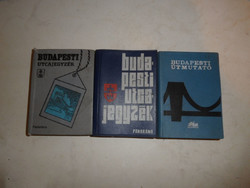 Budapest street directory, guidebook package (3 pcs.)