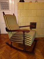 Rare colonial rocking chair with footstool in excellent condition