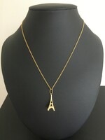 18Ct gold necklace with Eiffel Tower pendant