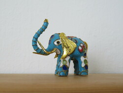 Turquoise Lucky Diaphragm Elephant