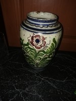 The antique folk vase is 20 cm high and is in the condition shown in the pictures