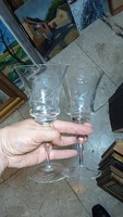 Crystal glasses, 2 pcs, perfect, wine glasses, for Sunday.