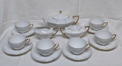 Victoria china art deco porcelain coffee or tea set