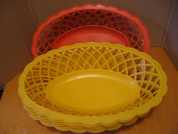 Retro oval plastic basket, fruit basket